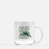 Merry and Bright modern retro Christmas - Mug | Glass Mug / Green - Modern Retro Christmas