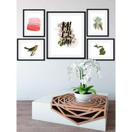 Michigan state symbols gallery wall - Apple Blossom, Robin, White Pine
