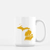 Michigan State Song - Mug | 15 oz / Gold - State Song