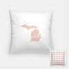 Michigan State Song - Pillow | Square / MistyRose - State Song