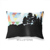 Millstone New Jersey geometric skyline - Pillow | Lumbar / LightSkyBlue - Geometric Skyline