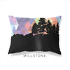Millstone New Jersey geometric skyline - Pillow | Lumbar / RebeccaPurple - Geometric Skyline