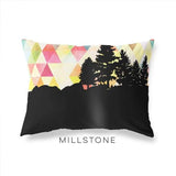 Millstone New Jersey geometric skyline - Pillow | Lumbar / Yellow - Geometric Skyline