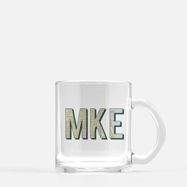 Milwaukee Wisconsin Airport code - Mug | Glass Mug - Airport Code