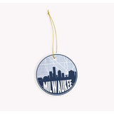 Milwaukee Wisconsin skyline and city map design | in multiple colors - City Map Skyline