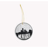 Milwaukee Wisconsin skyline and city map design | in multiple colors - Ornament / Black - City Map Skyline