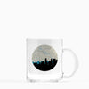 Minneapolis Minnesota city skyline with vintage Minneapolis map - Mug | Glass Mug - City Map Skyline
