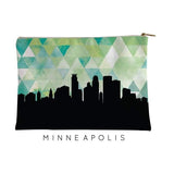 Minneapolis Minnesota geometric skyline - 5x7 Unframed Print / Green - Geometric Skyline