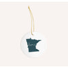 Minnesota ’home’ state silhouette - Ornament / DarkGreen - Home Silhouette