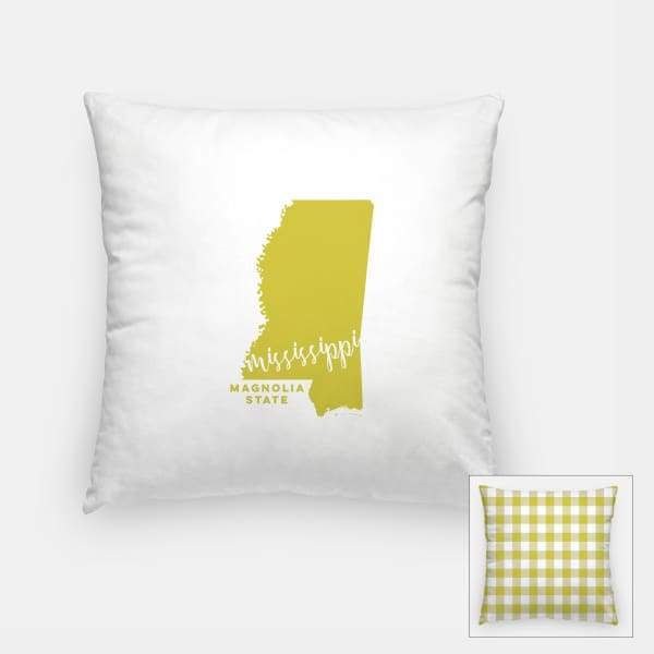 Mississippi State Song - Pillow | Square / Khaki - State Song