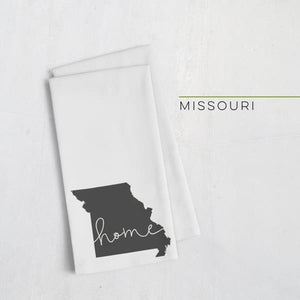 Missouri ’home’ state silhouette - Tea Towel / Black - Home Silhouette