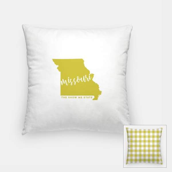 Missouri State Song - Pillow | Square / Khaki - State Song