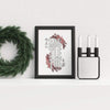 Mistletoe and Holly | Christmas art print - Print