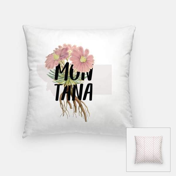 Montana state flower - Pillow | Square - State Flower
