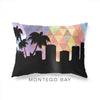 Montego Bay Jamaica geometric skyline - Pillow | Lumbar / RebeccaPurple - Geometric Skyline