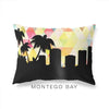 Montego Bay Jamaica geometric skyline - Pillow | Lumbar / Yellow - Geometric Skyline
