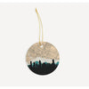 Montreal Quebec city skyline with vintage Montreal map - Ornament - City Map Skyline