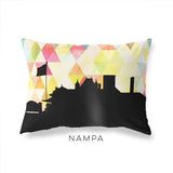 Nampa Idaho geometric skyline - Pillow | Lumbar / Yellow - Geometric Skyline