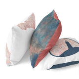 Nantucket Collection | Pink and Blue Lighthouse throw pillow - Pillows