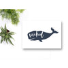 Nantucket Collection | Wicked Whale greeting card - Stationery