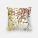 Napa California city skyline with vintage Napa map - City Map Skyline