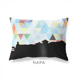 Napa California geometric skyline - Pillow | Lumbar / LightSkyBlue - Geometric Skyline