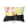 Napa California geometric skyline - Pillow | Lumbar / Yellow - Geometric Skyline
