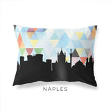 Naples Italy geometric skyline - Pillow | Lumbar / LightSkyBlue - Geometric Skyline