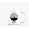 Nashville Tennessee city skyline with vintage Nashville map - City Map Skyline