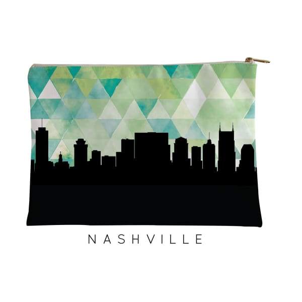 Nashville Tennessee geometric skyline - 5x7 Unframed Print / Green - Geometric Skyline