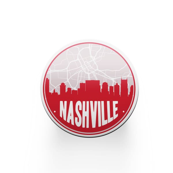 Nashville Tennessee skyline and city map design | in multiple colors - City Road Maps
