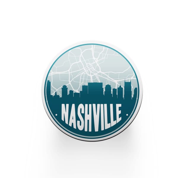 Nashville Tennessee skyline and city map design | in multiple colors - City Road Maps