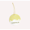 Nashville Tennessee skyline and map - Ornament / Khaki - Road Map and Skyline