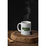 Nebraska ’home’ state silhouette - Mug | 11 oz / DarkGreen - Home Silhouette
