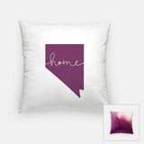 Nevada ’home’ state silhouette - Pillow | Square / Purple - Home Silhouette