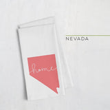 Nevada ’home’ state silhouette - Tea Towel / Red - Home Silhouette