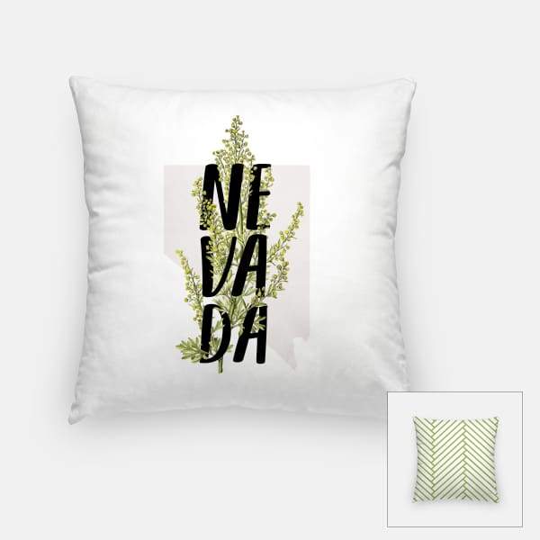 Nevada state flower | Saguaro Cactus Blossom - Pillow | Square - State Flower