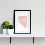 Nevada State Song | Home Means Nevada To Me - 5x7 Unframed Print / MistyRose - State Song