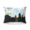 New Brunswick New Jersey geometric skyline - Pillow | Lumbar / LightSkyBlue - Geometric Skyline