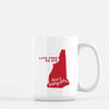 New Hampshire State Song | Live Free or Die - Mug | 15 oz / Red - State Song