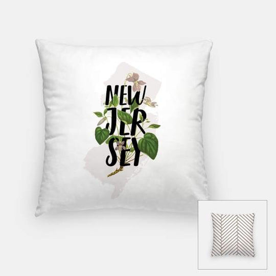 New Jersey state flower | Violet - Pillow | Square - State Flower
