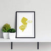 New Jersey State Song | Land of Hopes and Dreams - 5x7 Unframed Print / Khaki - State Song