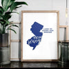 New Jersey State Song | Land of Hopes and Dreams - 5x7 Unframed Print / RoyalBlue - State Song
