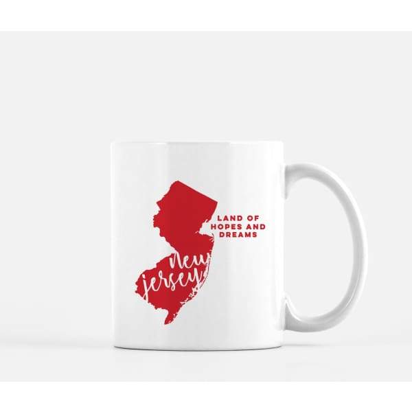 New Jersey State Song | Land of Hopes and Dreams - Mug | 11 oz / Red - State Song