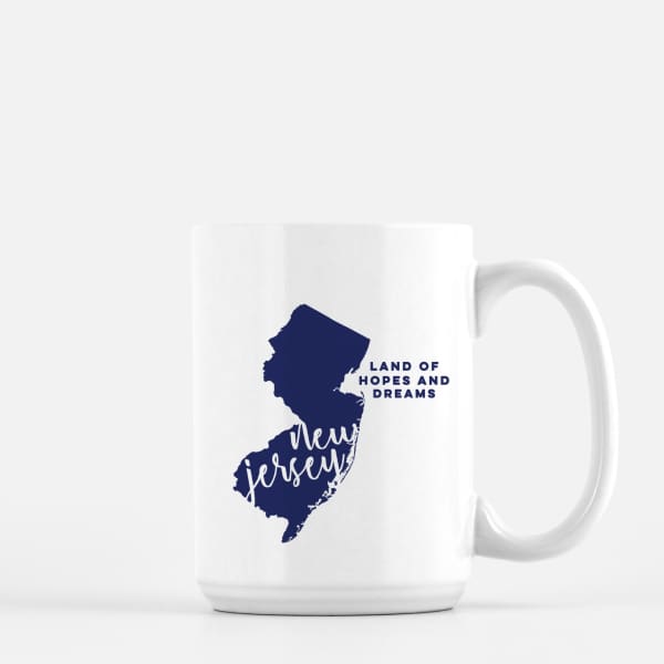 New Jersey State Song | Land of Hopes and Dreams - Mug | 15 oz / RoyalBlue - State Song