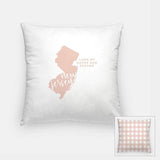 New Jersey State Song | Land of Hopes and Dreams - Pillow | Square / MistyRose - State Song