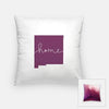 New Mexico ’home’ state silhouette - Pillow | Square / Purple - Home Silhouette