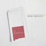 New Mexico ’home’ state silhouette - Tea Towel / Red - Home Silhouette