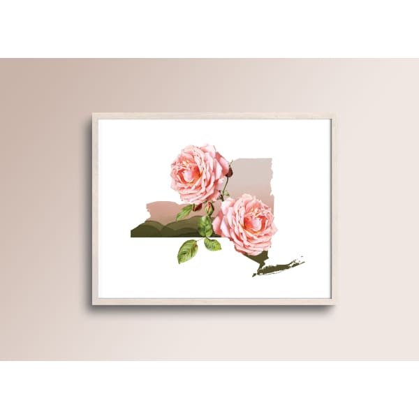 New York Rose | State Flower Series - 5x7 Unframed Print - State Flower