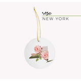 New York Rose | State Flower Series - Ornament - State Flower